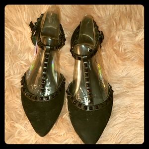Shoedazzle black flats